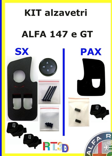 Kit alzavetri pulsantiere - kit, x