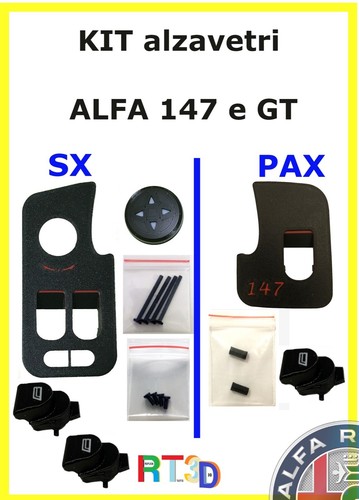 Kit alzavetri pulsantiere - kit, x