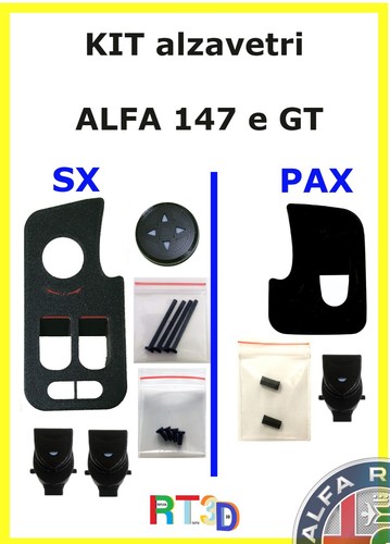 Kit alzavetri pulsantiere - kit, x